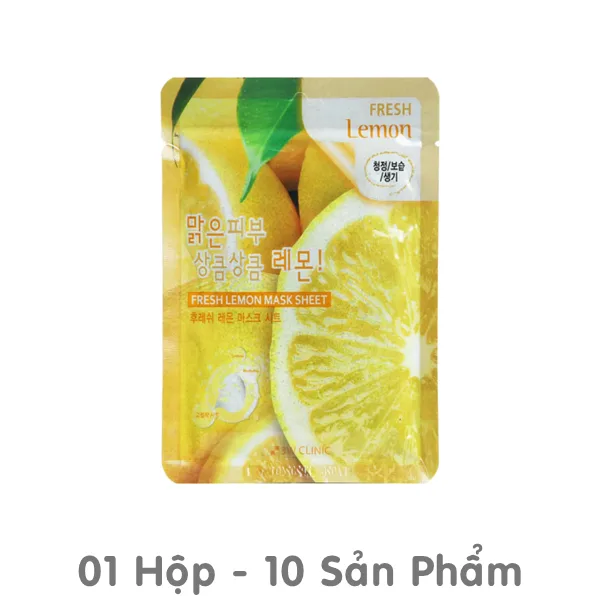 Mặt Nạ Chiết Xuất Chanh 3W Clinic Fresh Lemon Mask 23ml Mặt Nạ Chiết Xuất Chanh 3W Clinic Fresh Lemon Mask 23ml