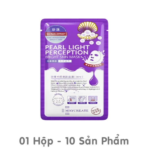 Mặt Nạ Dưỡng Trắng Maycreate Tím Peal Light Perception 28ml Mặt Nạ Dưỡng Trắng Maycreate Tím Peal Light Perception 28ml
