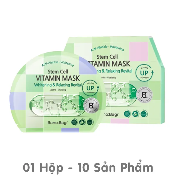 Mặt Nạ Banobagi Dưỡng Sáng, Thư Giãn Da (Xanh Lá) 30g Mặt Nạ Banobagi Dưỡng Sáng, Thư Giãn Da (Xanh Lá) 30g