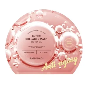 Mặt Nạ Banobagi Super Collagen, Nếp Nhăn (Hồng) 30g