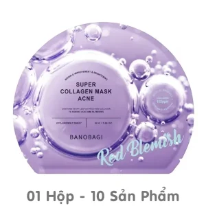 Mặt Nạ Banobagi Super Collagen, Kháng Viêm (Tím) 30g