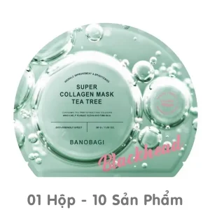 Mặt Nạ Banobagi Super Collagen, Giảm Mụn (Xanh Lá) 30g